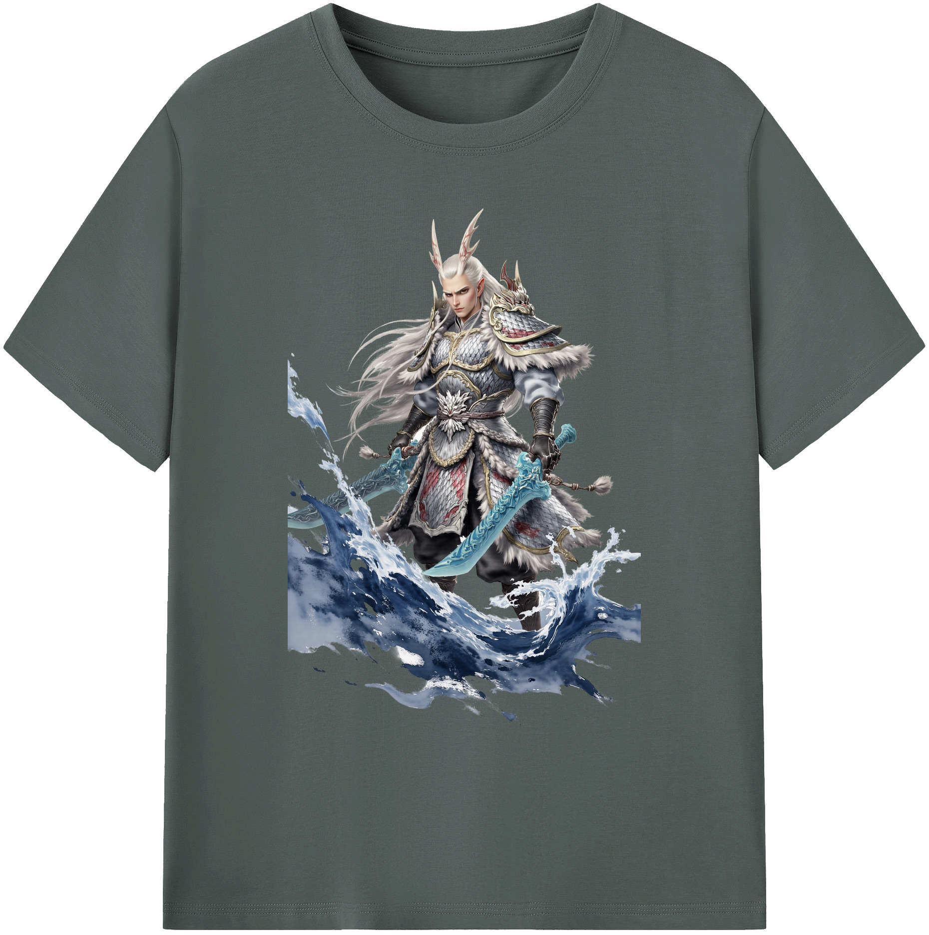 （画像用） Ne Zha 2 ナタ 魔童の大暴れ 綿100％ メンズ半袖Tシャツ｜肌触りやわらか＆通気性